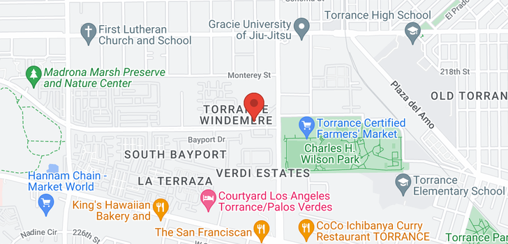 map of 2551 Plaza Del Amo Torrance, CA 90503